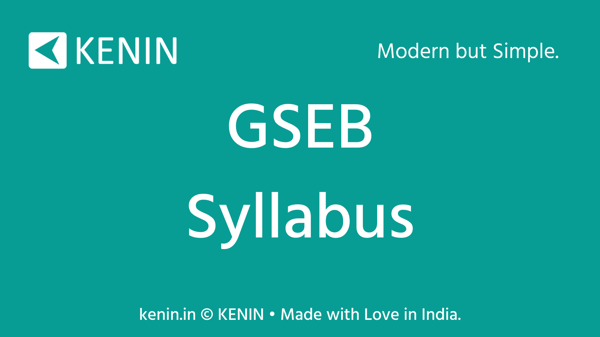 Std 10 Syllabus GSEB 2022 Gujarati Medium KENIN